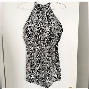ZIMMERMANN Halter Slip Mini Dress Printed Handkerchief Hem Size 2.